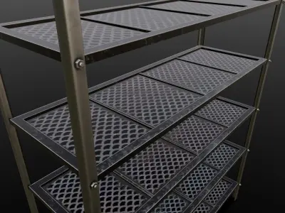 Shelf 3D Model Low-poly 3D model