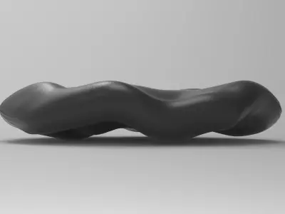 Gloh Bench Low-poly 3D model