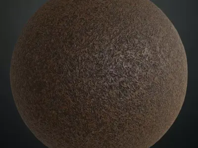 Brown Tumbled Leather PBR Seamless Texture