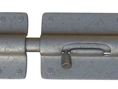 Door Latch Pestillo Puerta 3D model