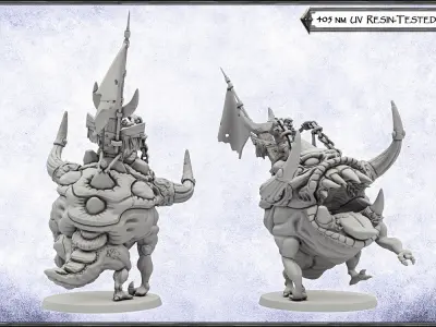 DeepCave Wrecking Team -UNIT- 28mm Miniatures 3D print model