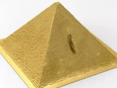 mykerinos pyramid 3d model ancient egypt giza  3D print model