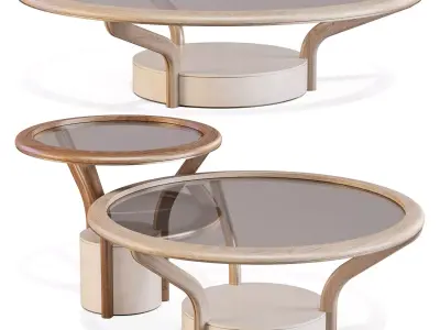 Giorgetti Chanterelle - Coffee and Side Tables 3D model