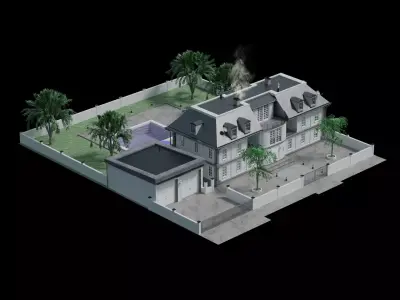 German Villa 3D model