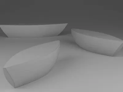 boat bench Free 3D model