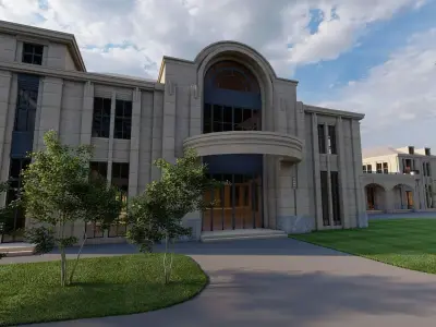 Building office-Modern office 3D model