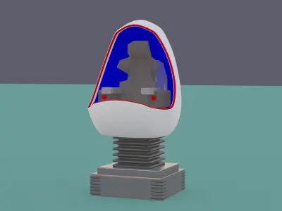 VR Egg cinema science Gameready VR glasses science interactive 3D model
