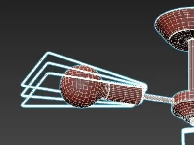 vitaluce-v4378-0-3pl three light ceiling fan 3D model