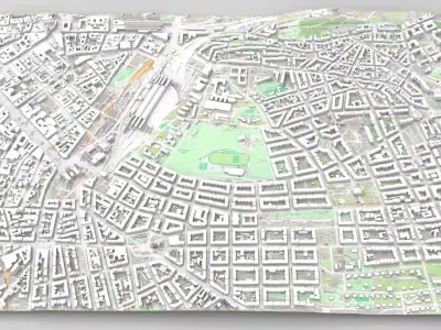 Cityscape Praha Czech Republic 3D model