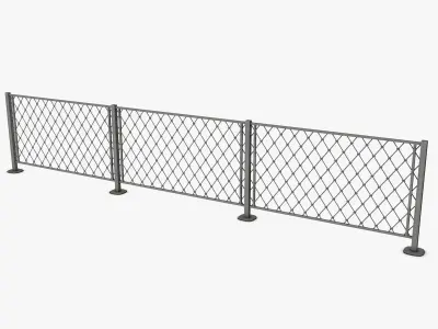 Metal Fence 3D model