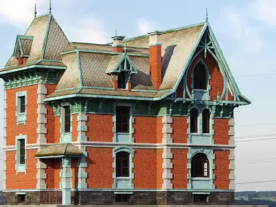 Victorian House 3D model get