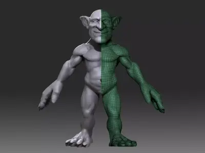 Goblin base mesh  3D model
