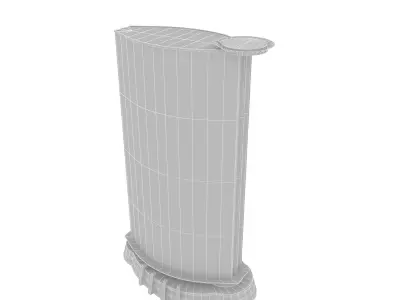 Skyscraper tall building Low-poly 3D model shop