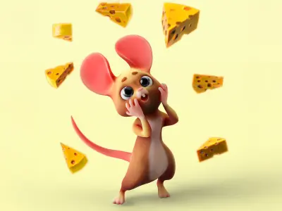Warrior Rodents Pack - Hamster Squirrel Rabbit Mouse Rat  - 58 Low-poly 3D model