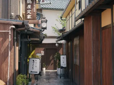 Blender Japan old alley with day-night and weather cycle 3D model