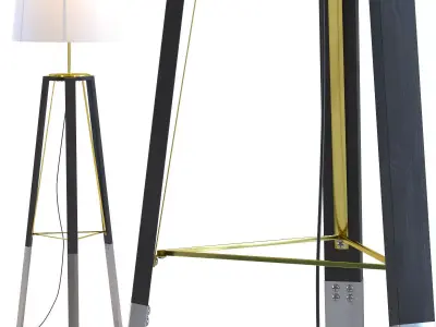 Floor Lamp Tripot Think 3D model