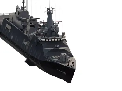 STEALTH NAVY FRIGATE 3D model