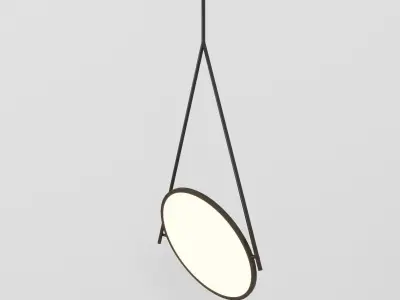 Dot Stance rotating floor lamp and pendant by Peter Bristol 3D model