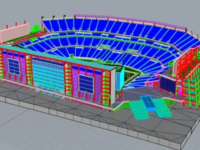 LeviS Stadium - Santa Clara California USA Low-poly 3D model