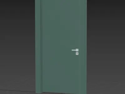 01 04 Green Door Low-poly 3D model