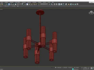 HETEL chandelier Low-poly 3D model