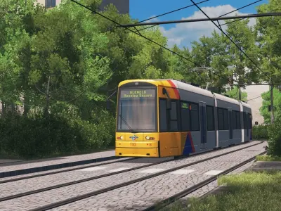 Flexity Classic 100 Series Tram Low-poly 3D model