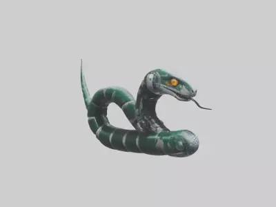Robot version of a robot snake model 3D model