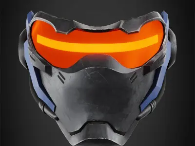 Overwatch Soldier-76 Mask for cosplay 3D print model