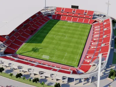 Nuevo Estadio de Los Carmenes - Granada Spain 3D model