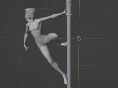 Spider Gwen 3D Model Low-poly 3D model