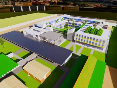 EPAU Architecture School Campus  - Algiers - Detailed 3D Model 3D model