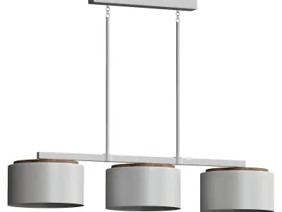 Donal 3 Light Metal Dimmable Kitchen Island Chandelier 3D model
