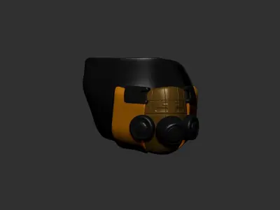 helmet high poly sculpt 3d printable  3D model 85