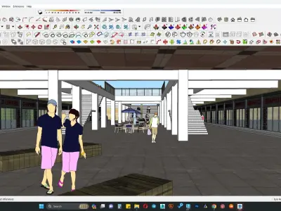 Hospital sketchup model 3D model