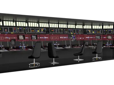 Set 3ac - Full Control Panels Wall 1-18 scale Kenner Hasbro 3D Model Pack