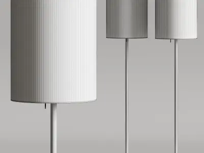 Pottery Barn Forsyth Metal Floor Lamps 3D model