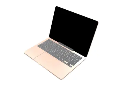 Laptop Mockup v1 002 Low-poly 3D model