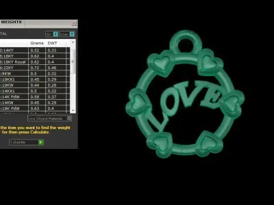 Kids Pendants 3dm STL OBJ FBX Renders Details 3D print model 7