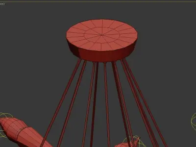 1960S MID CENTURY GRAND SCALED TWENTY FOUR LIGHT CHANDELIER  3D model