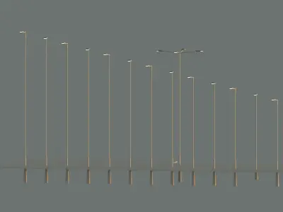Revit - Light Pole package 3D model