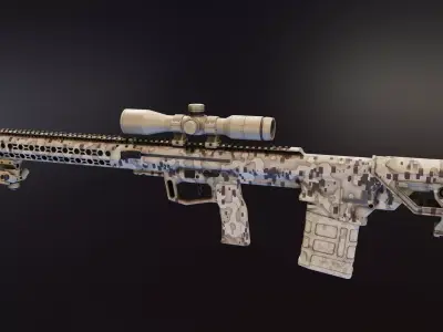 BRO Commando Rifle Low-poly 3D model