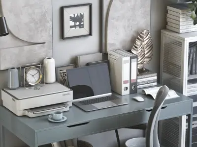 Office workplace 124 3D model
