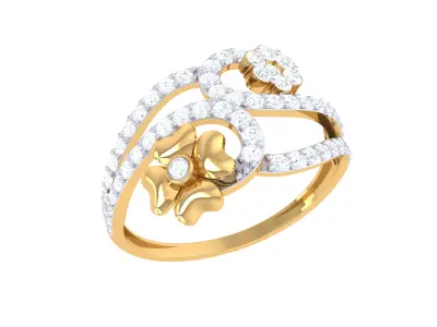Women Ring  Render 3dm STL OBJ FBX Details 3D print model 297