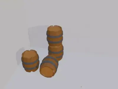 Low-Poly Game Asset Pack Trees Clouds Props and Environment Low-poly 3D model