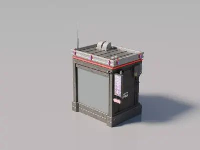 Cyberpunk House 8 3D model