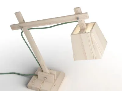 Muuto Wood Lamp 3D model