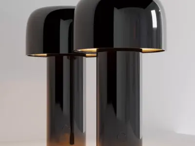 Bellhop Portable table Lamp Low-poly 3D model