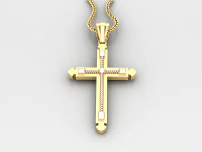 Cross Light Gold 4CP098 3DM STL 3D model