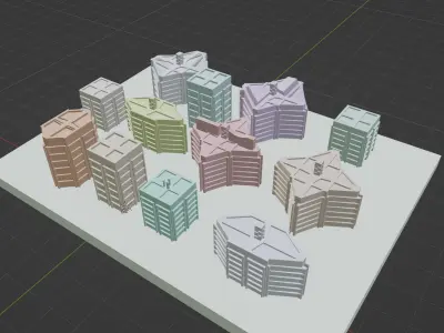 3d Building Minimature 3D print model