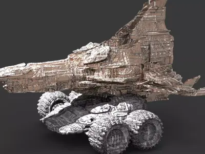 Space Roamer Mining laser Rover 3 3D model